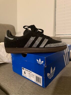 adidas Black Sneakers with Silver Accents